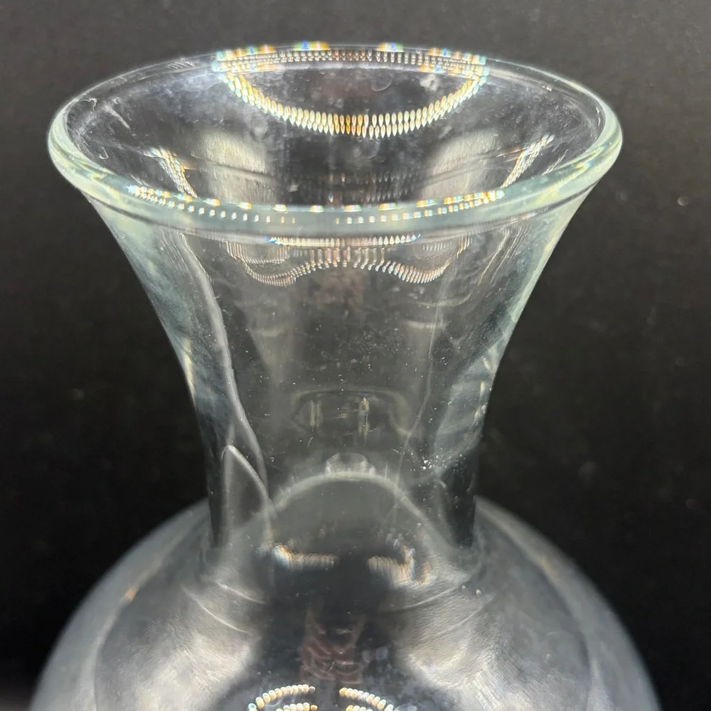 Tiffany & Co. Clear Glass Carafe Vase Decanter Bottle Vessel Pourer Home Decor